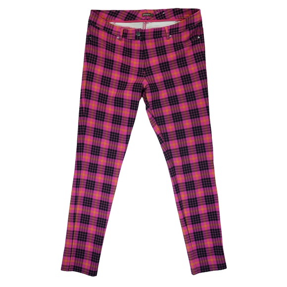 J. McLaughlin Pants - J. McLaughlin Becca Pink Plaid‎ Pant Leggings, Size 10